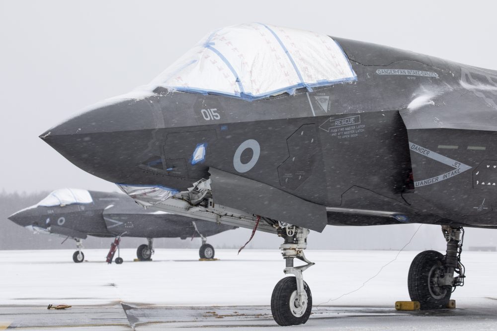RAF F-35B Lightning Aircraft of 617 Sqn in Estonia